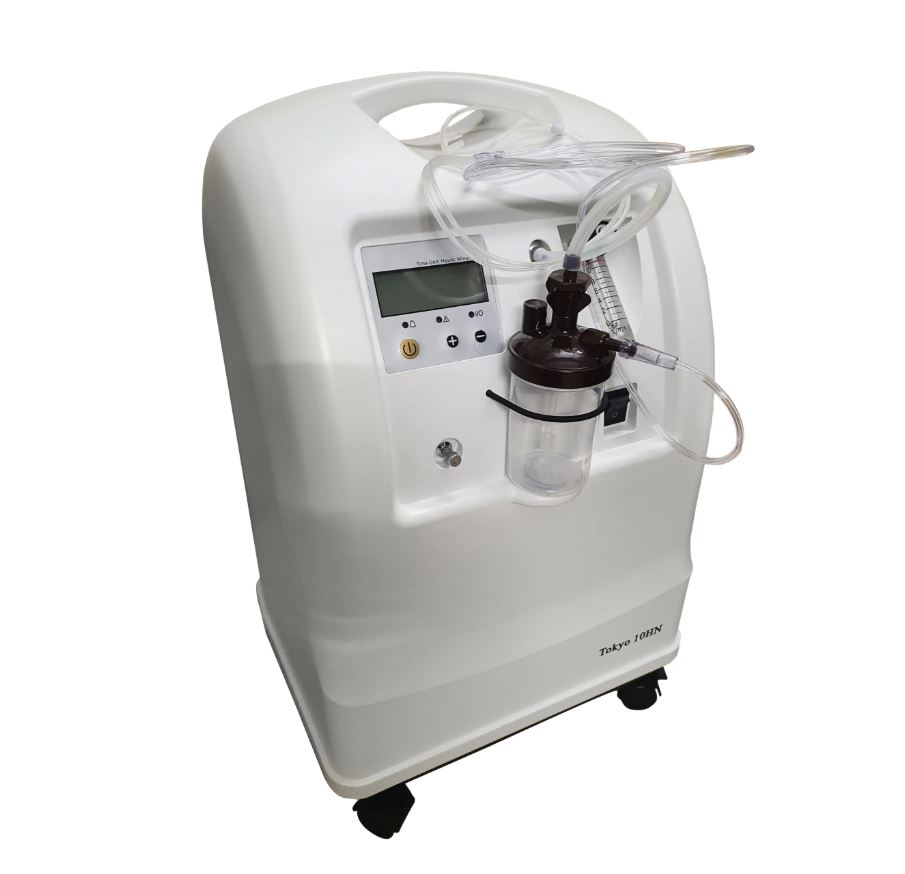 Domácí kyslíkový koncentrátor Tokyo 10H s vysokým průtokem až 10 l/min